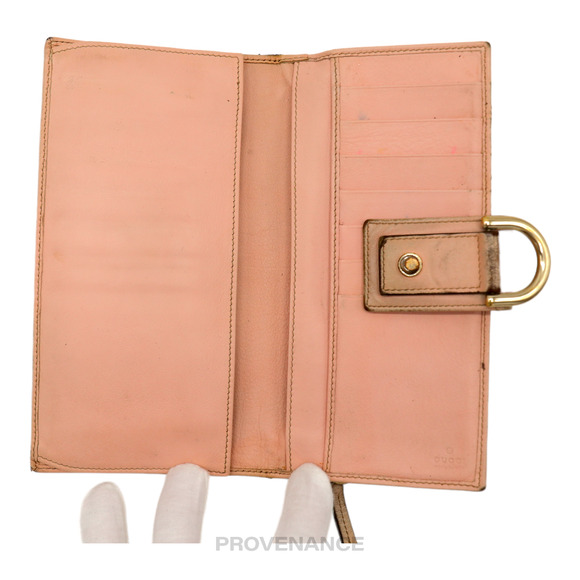🔴 Gucci Long Wallet - GG Canvas Powder Pink - Picture 5 of 8